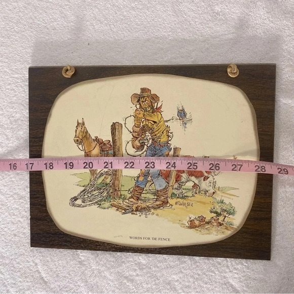 Vintage Cartoon  Art Wall Decor Farmer Cowboy Rancher - Picture 12 of 12